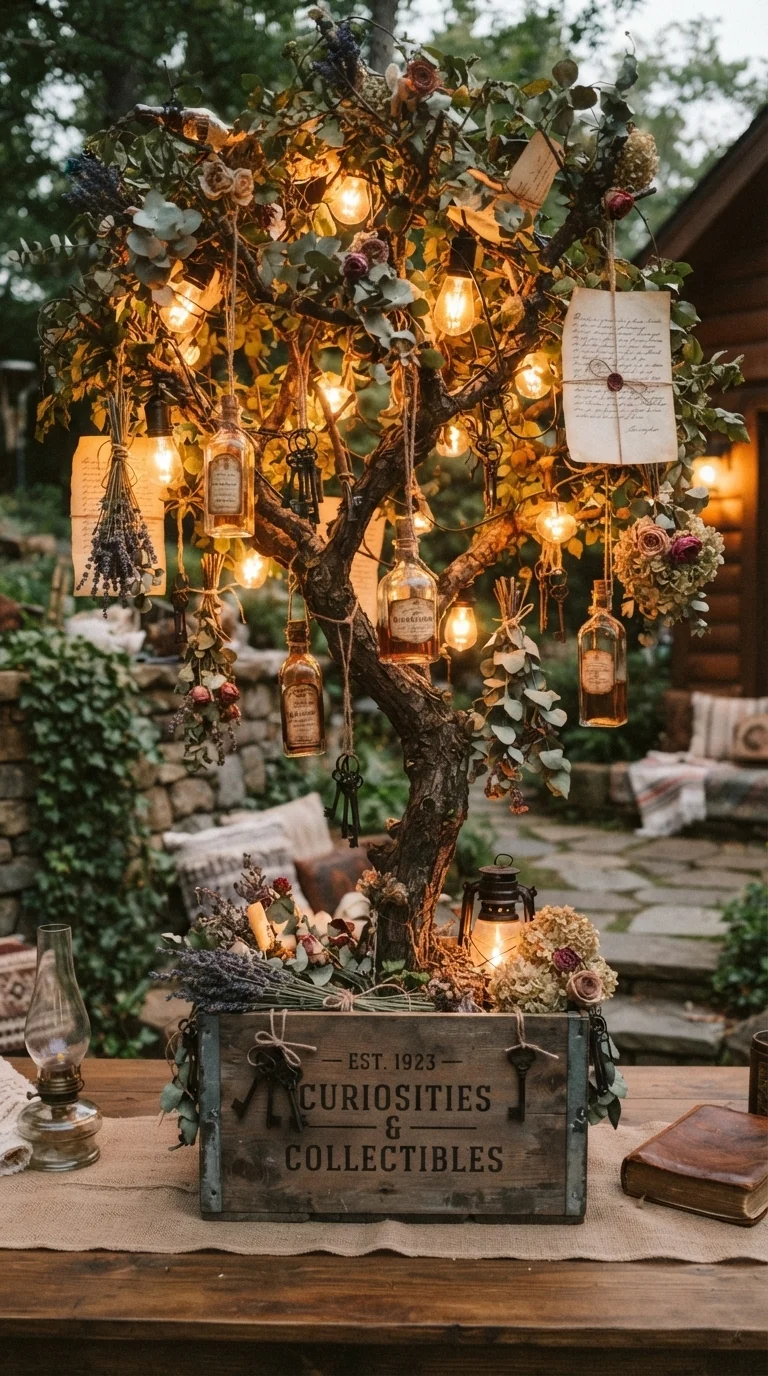 7. The Vintage Apothecary Ornament Tree