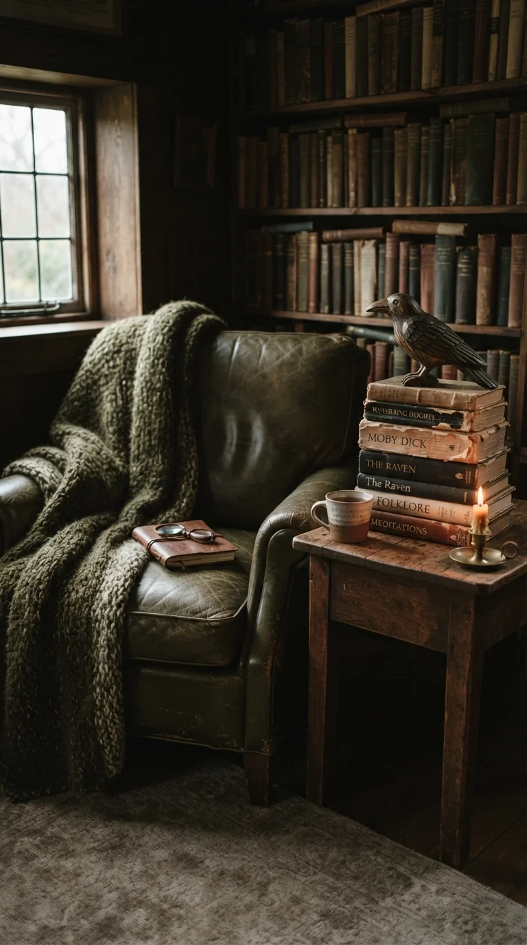 7. Weathered Wood and Book Stacks