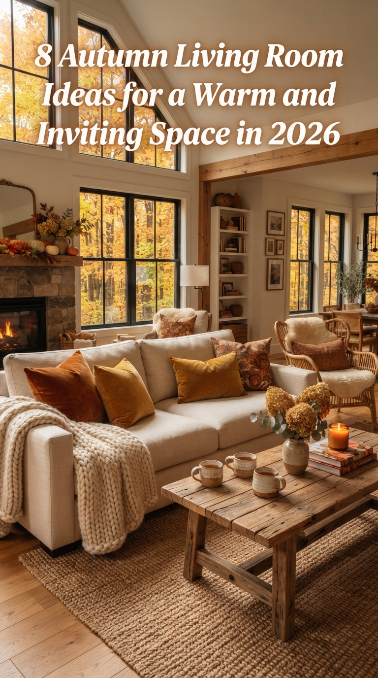 8 Autumn Living Room Ideas for a Warm and Inviting Space in 2026