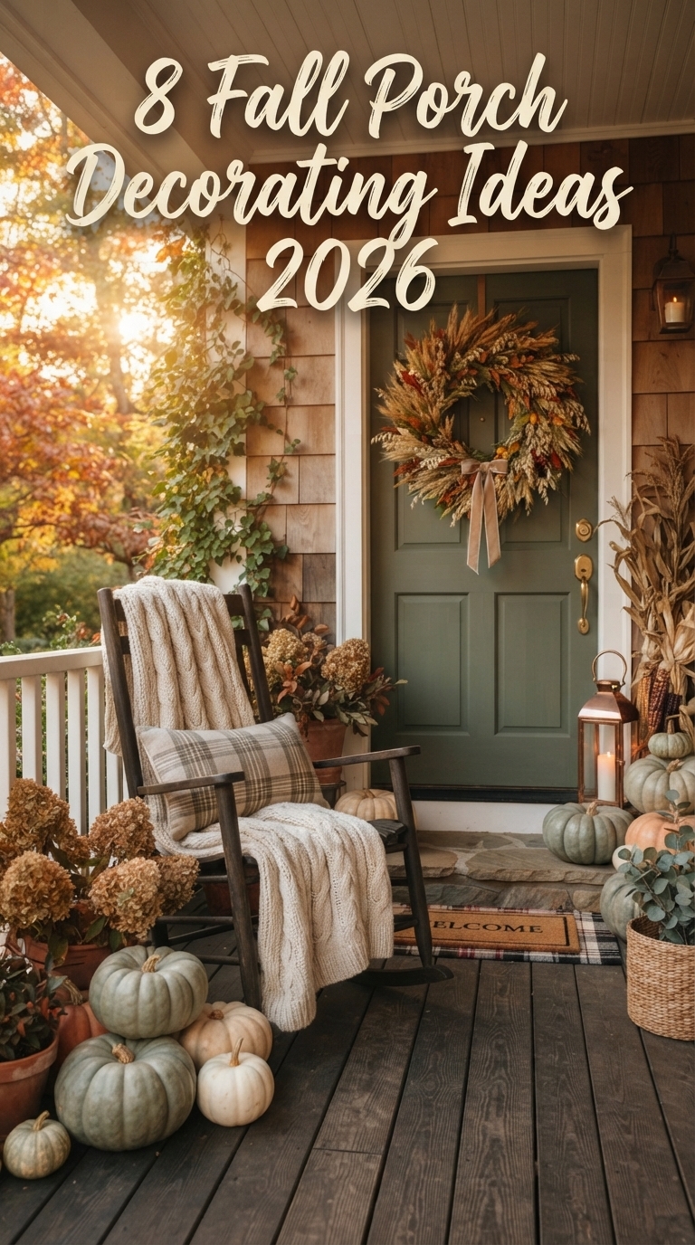 8 Fall Porch Decorating Ideas 2026 for a Cozy Front Porch