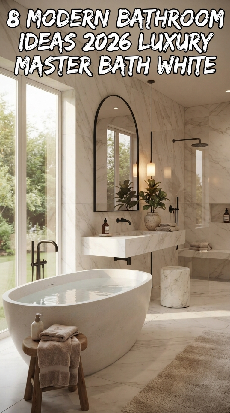 8 Modern Bathroom Ideas 2026 Luxury Master Bath White