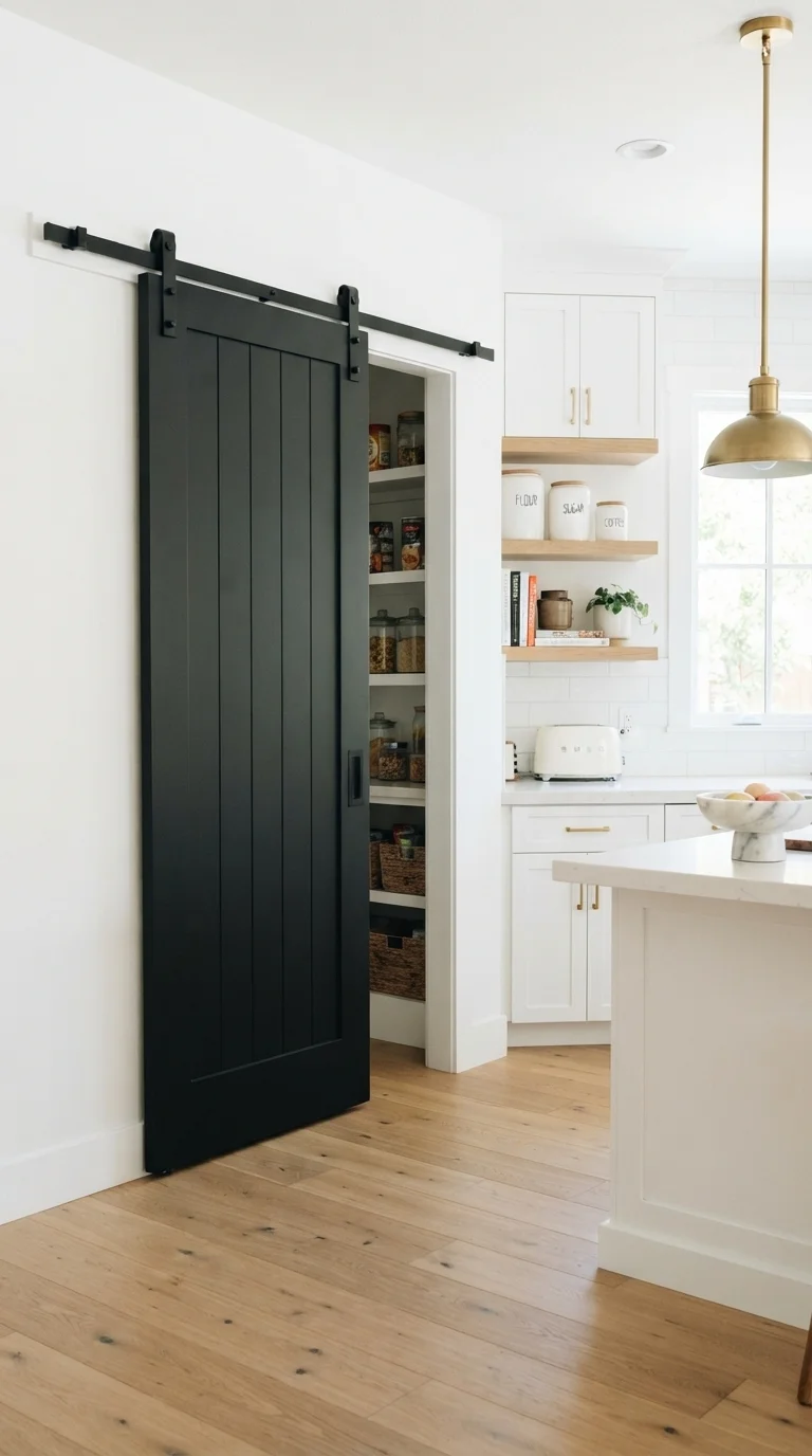 8. Add a Sliding Barn Door for Style
