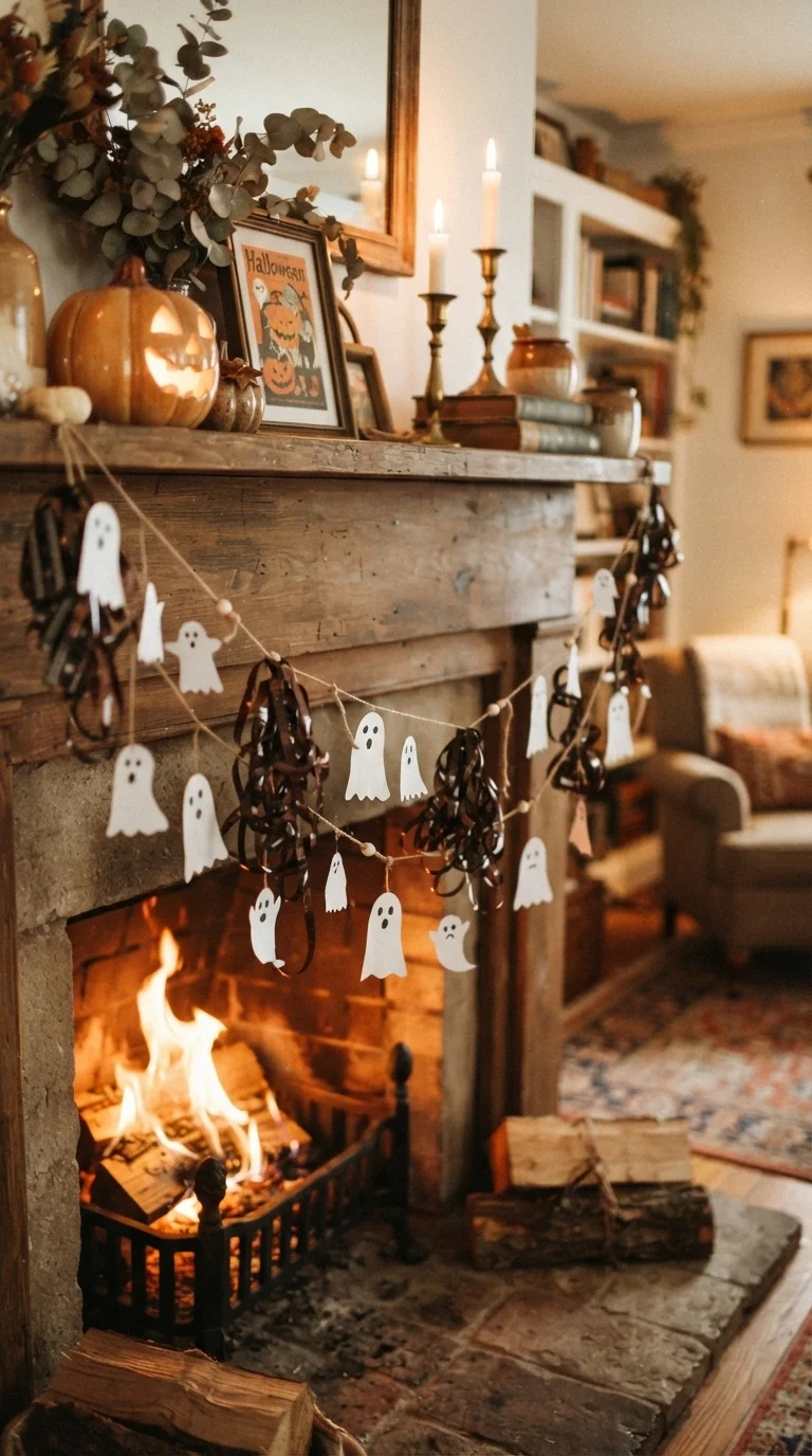 8. Cassette Tape Ghost Garland