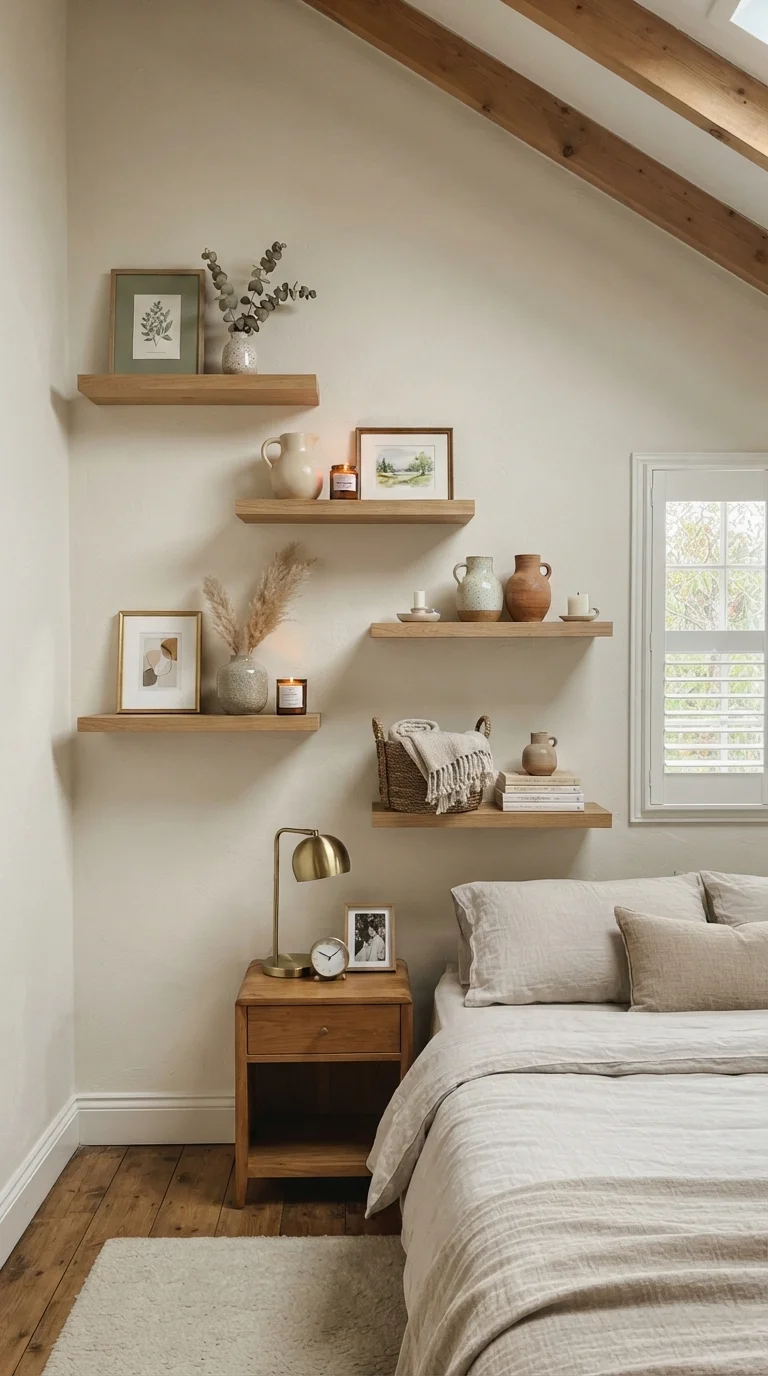 8. Floating Shelves for Decor