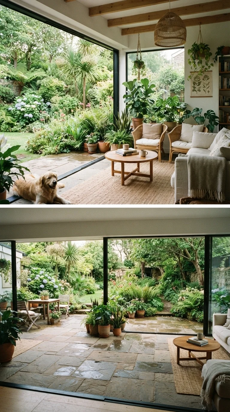 9 Modern Living Room Remodel Ideas 2026 8. Indoor-Outdoor Connectivity