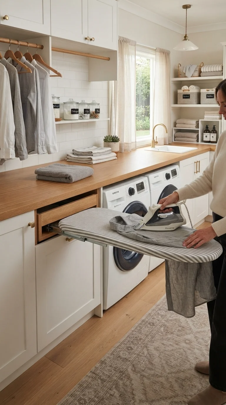 8. Integrated Ironing and Folding Stations