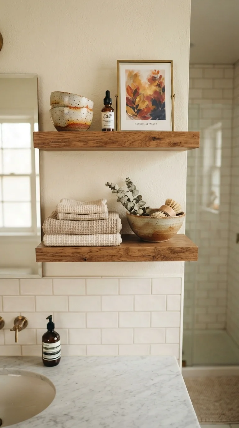 8. Styling Shelves with Ceramic Art
