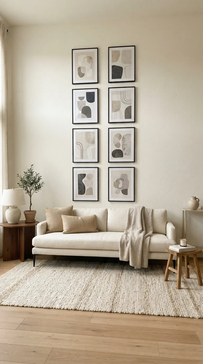 8. Vertical Wall Decor to Draw the Eye Up