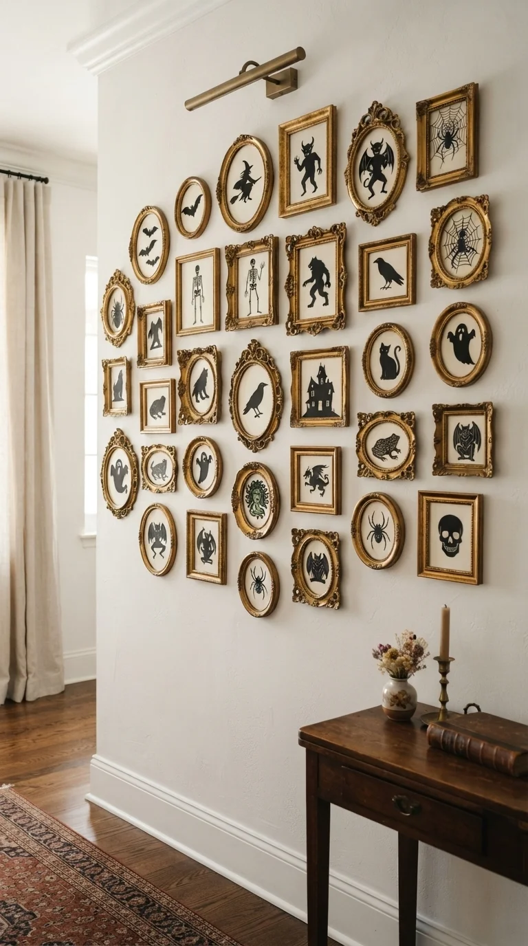 8. Vintage-Inspired Framed Silhouettes