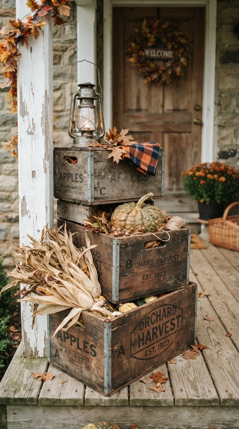 8. Wooden Crates for Vertical Height