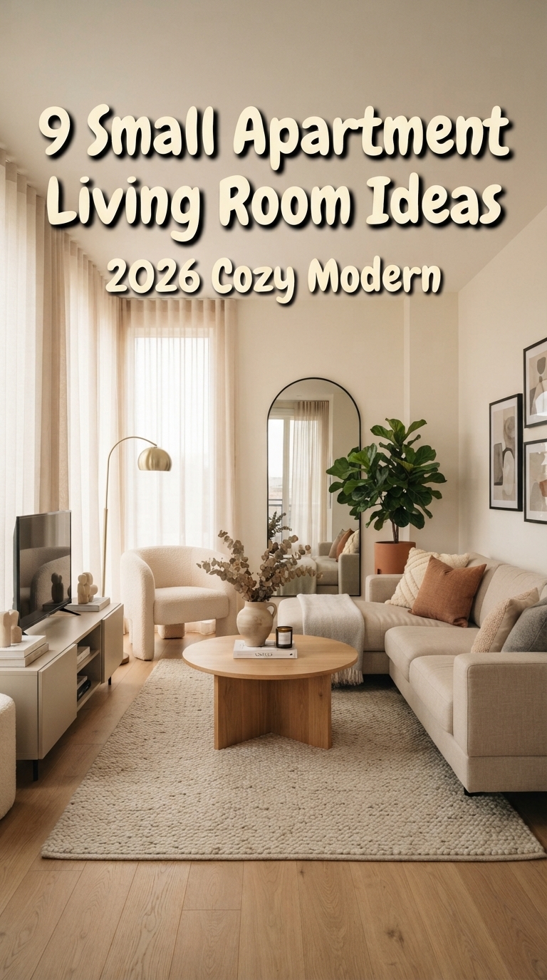 9 Small Apartment Living Room Ideas 2026 Cozy Modern