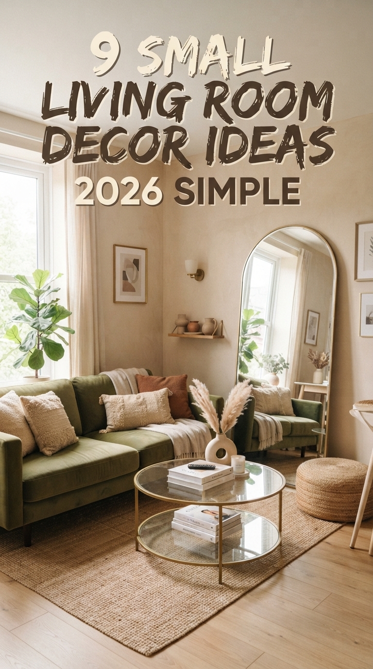 9 Small Living Room Decor Ideas 2026 Simple