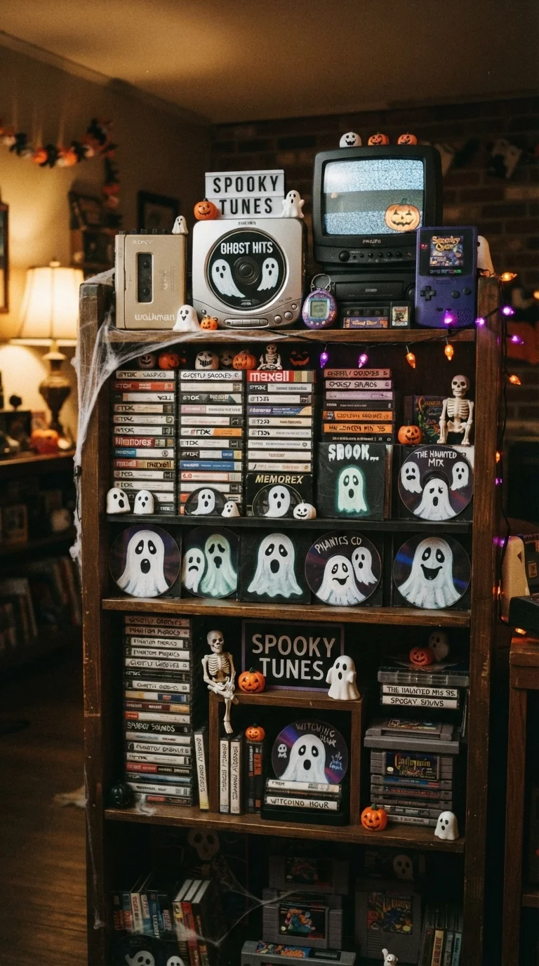 9. Cassette Tape and CD Ghost Displays