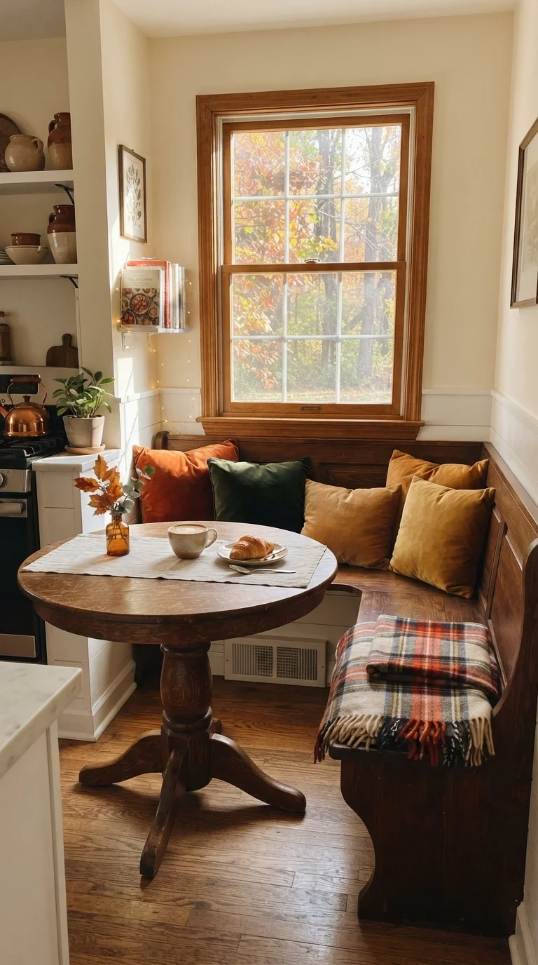 9. Cozy Breakfast Nook Refresh