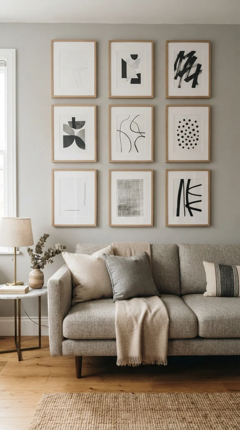 9. Curated Wall Art Displays