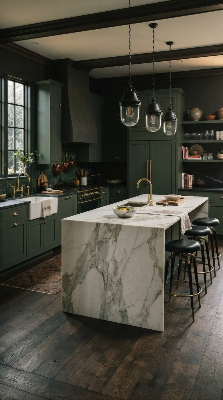 9. Deep Jewel Tone Cabinetry