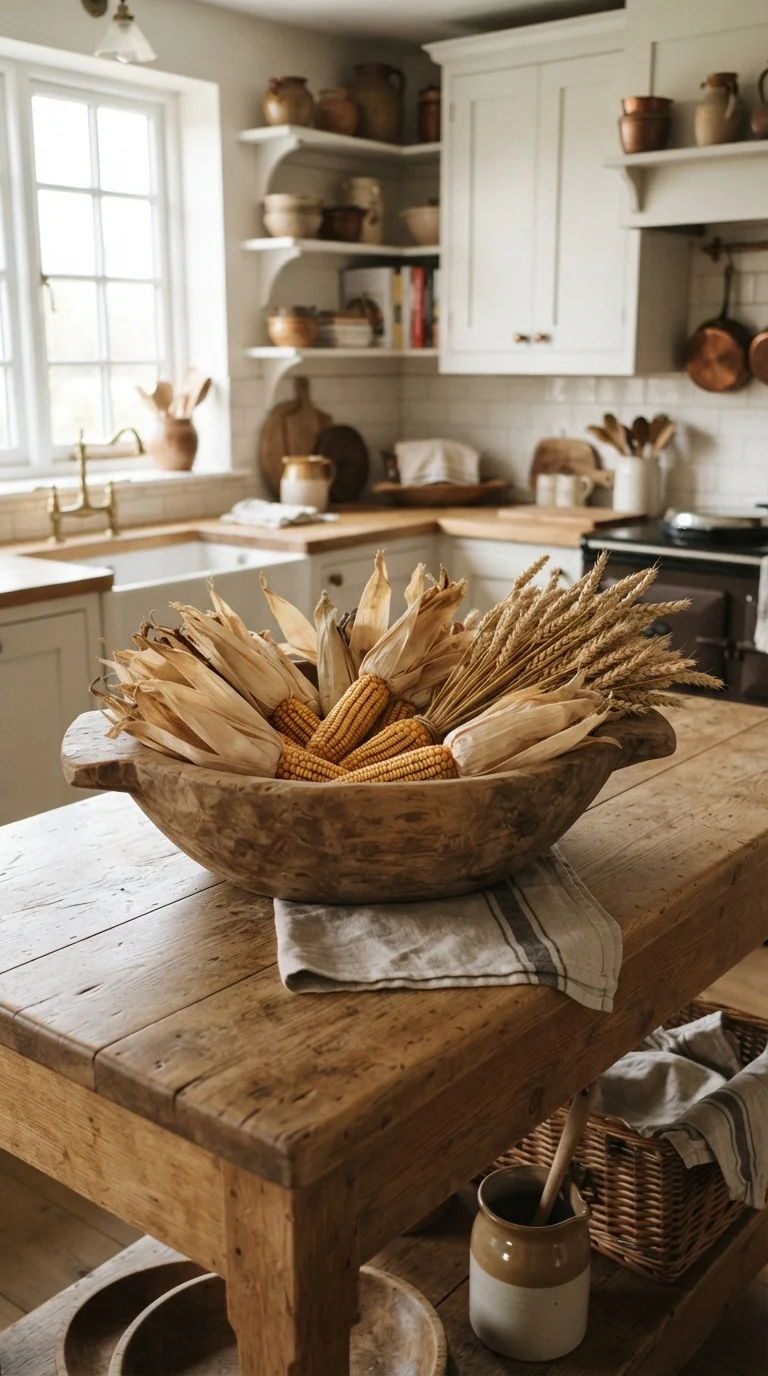 9. Dried Wheat and Corn Husk Accents