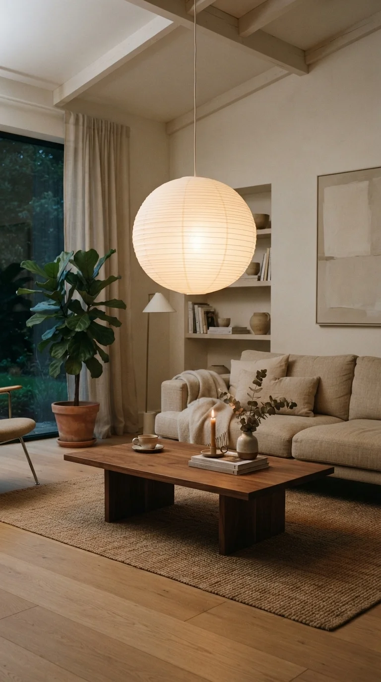 9. Incorporate Sculptural Lighting Fixtures