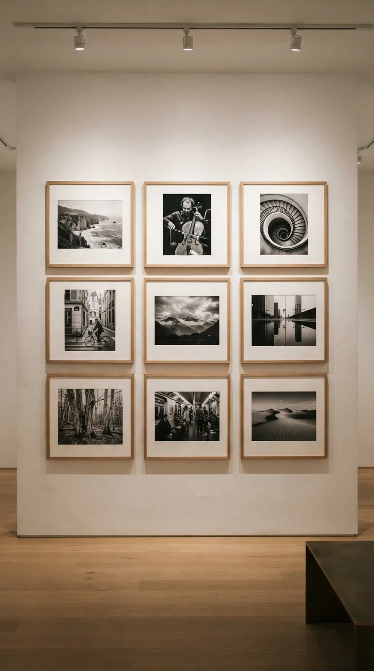 9. Minimalist Gallery Walls for Personal Storytelling