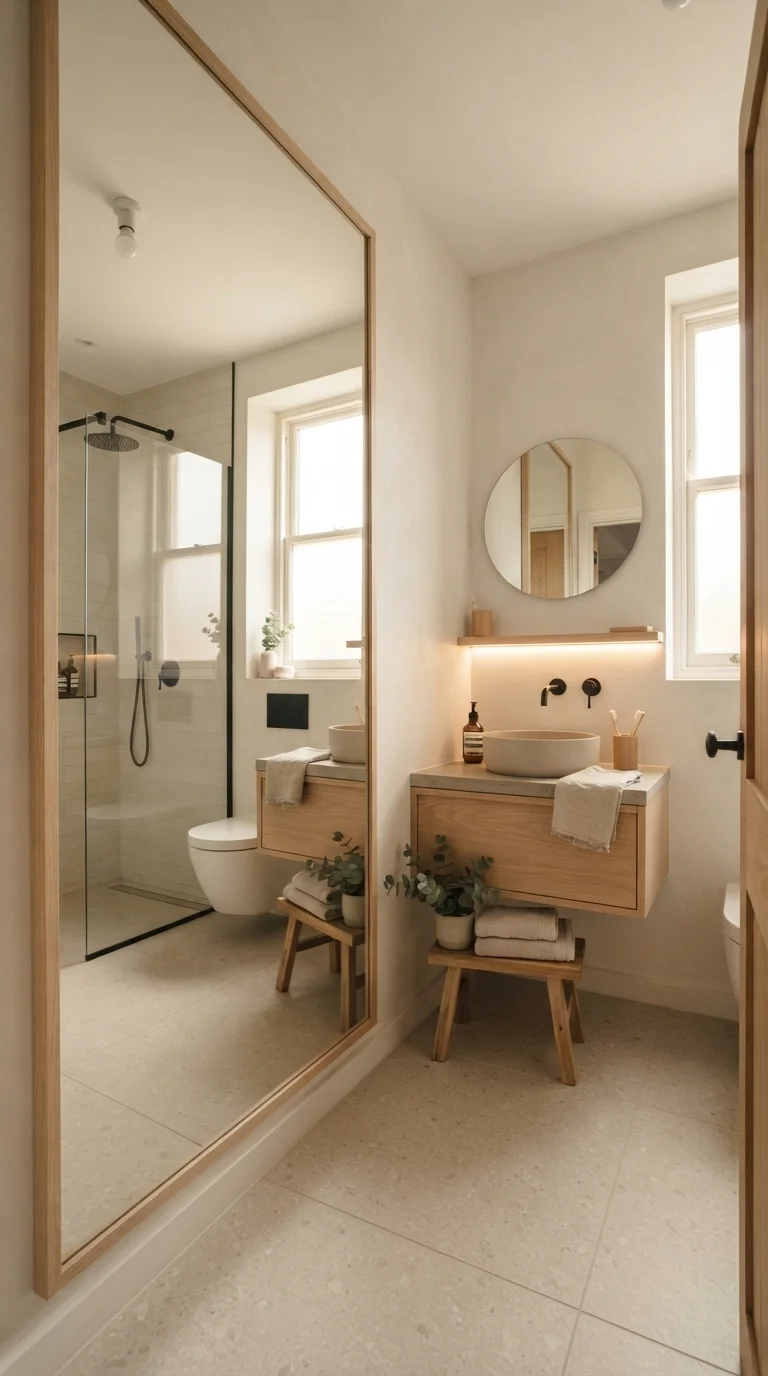 9. Oversized Mirrors for Light Reflection