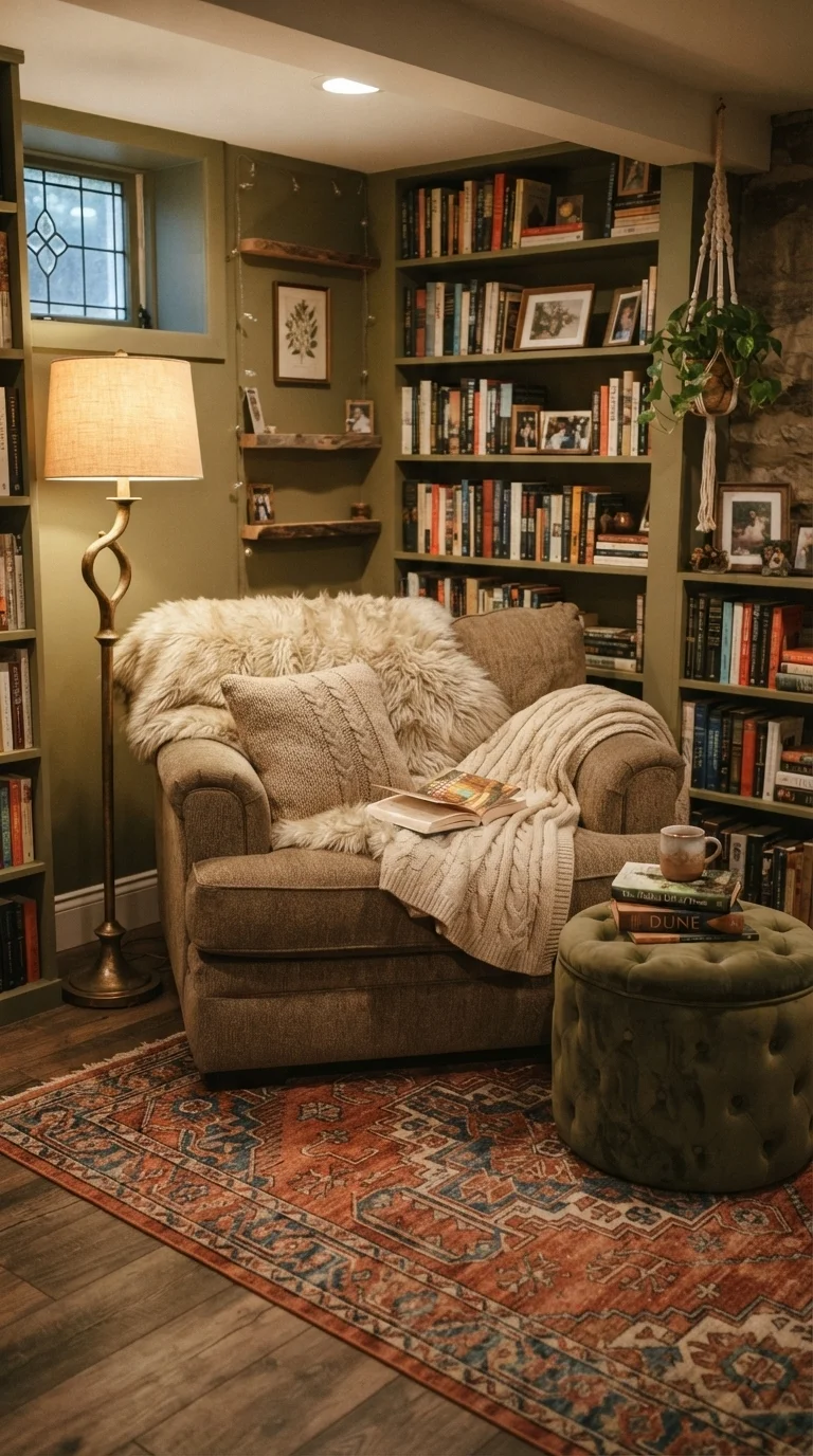 12 Basement Apartment Remodel Ideas 2026 9. Plush Texture Layering
