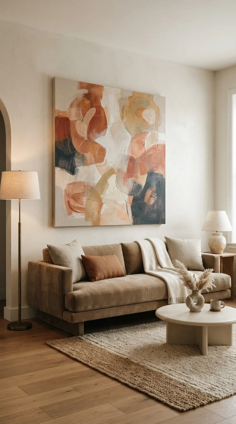 1. Large Scale Abstract Canvas Art
