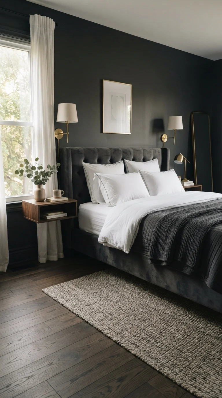 1. The Moody Charcoal Sanctuary