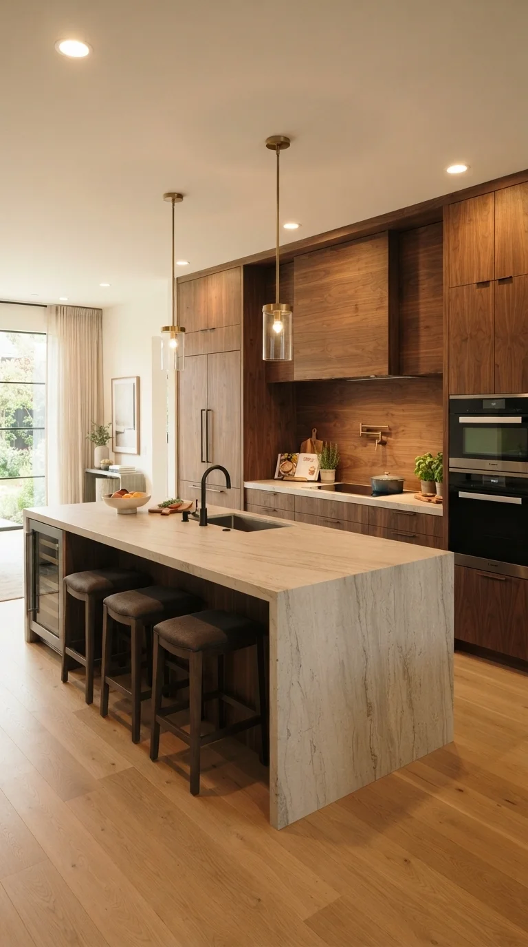12 Luxury Kitchen Design 2026 Modern Interiors 1. The Return of Warm Walnut Cabinetry