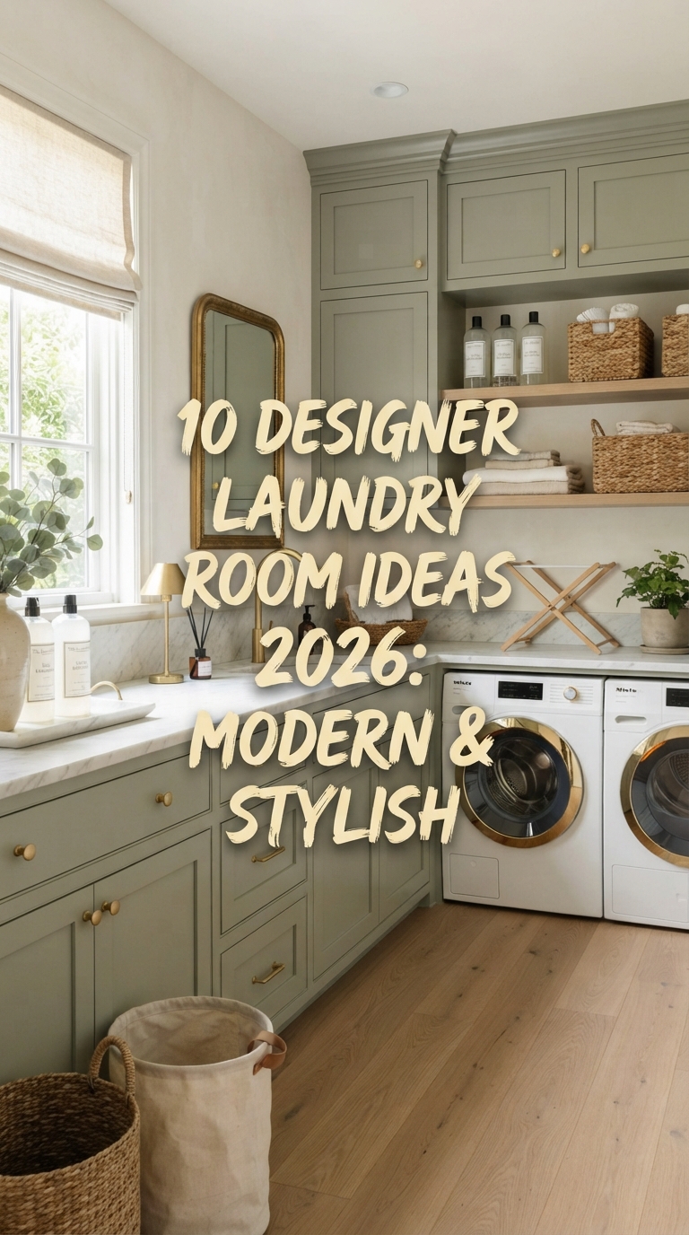 10 Designer Laundry Room Ideas 2026: Modern & Stylish