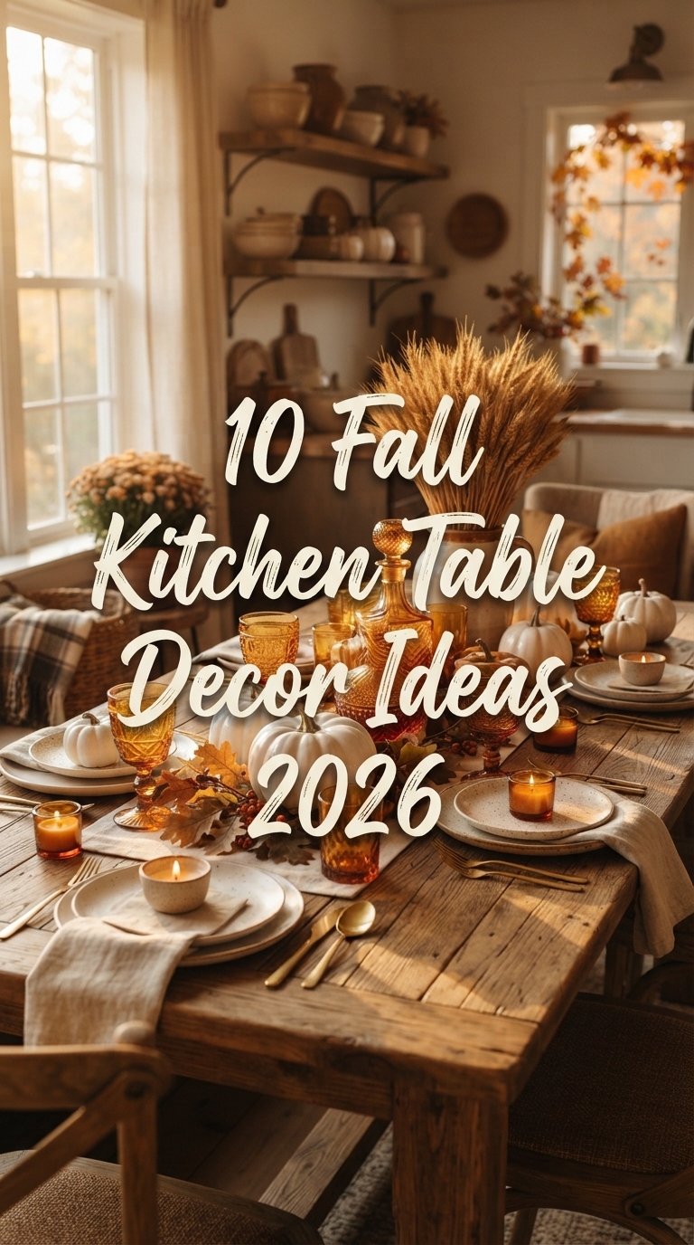 10 Fall Kitchen Table Decor Ideas 2026