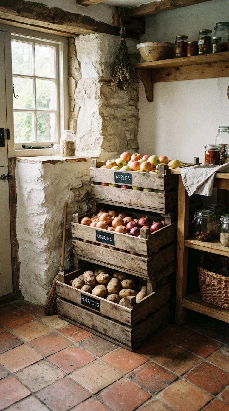10. Decorative Wooden Crates for Produce