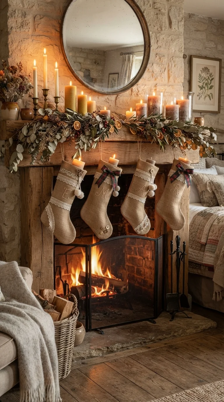 10. Handmade Stocking Displays