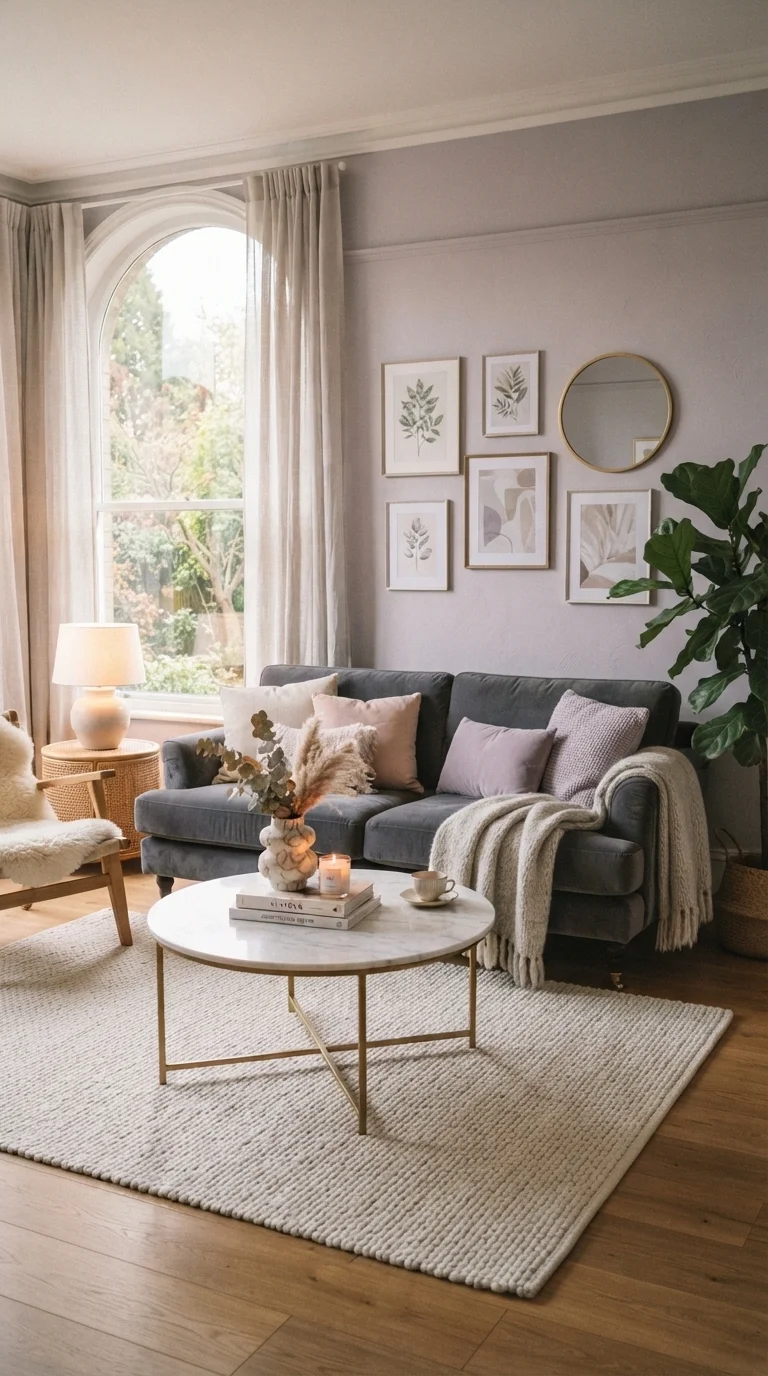 10. Lavender Grey and Soft Charcoal