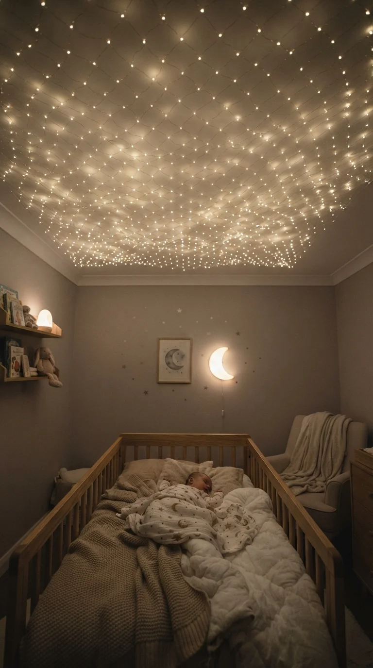 11. Ceiling-Mounted Starry Sky Effect