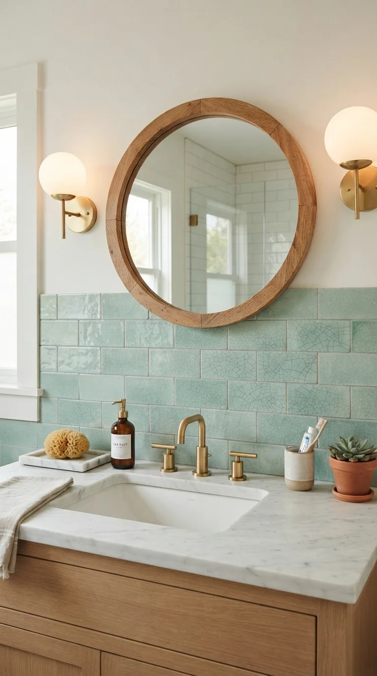 11. Cracked Glaze Seafoam Tiles