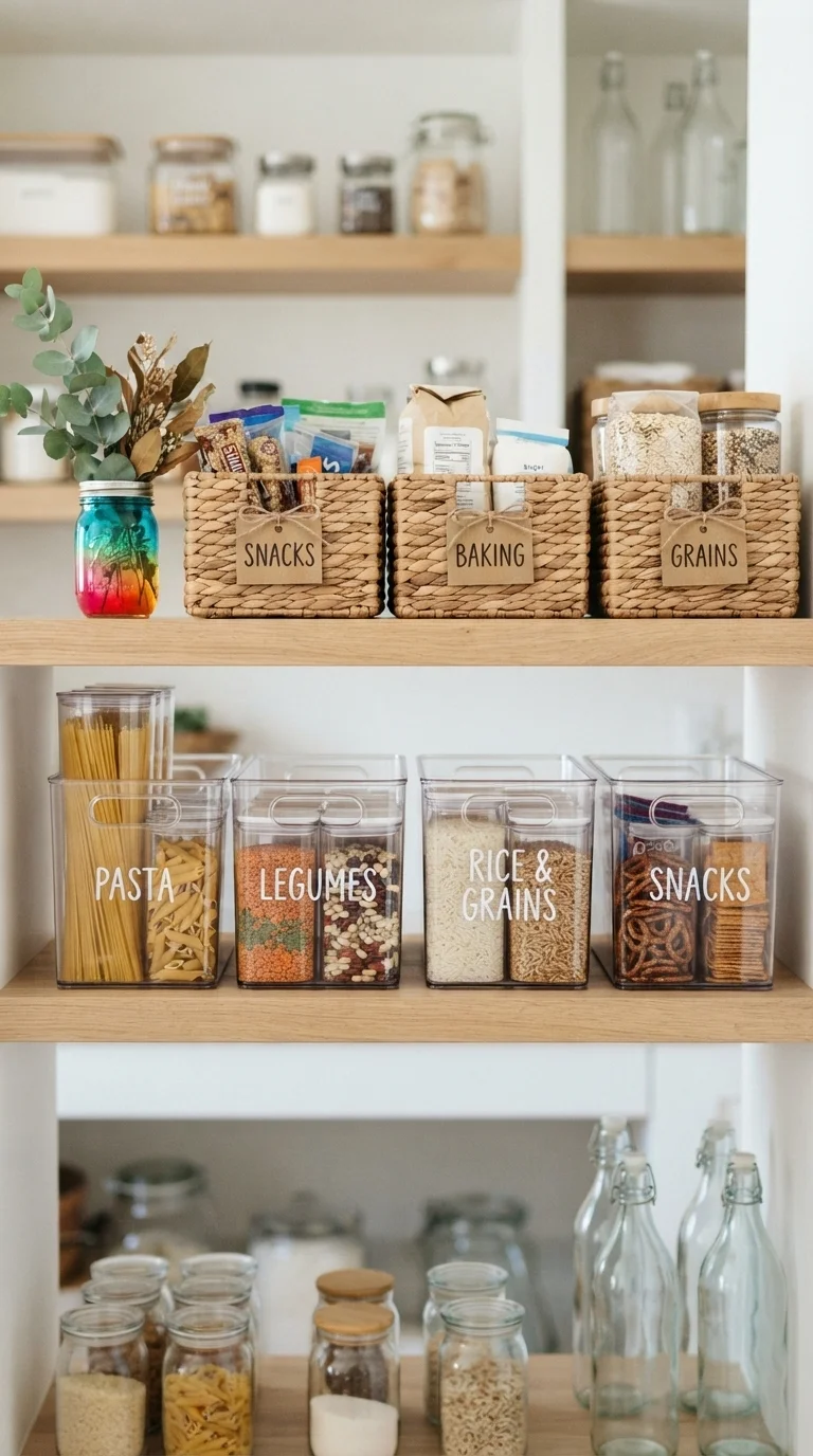 11. Custom Labeled Bin Organization
