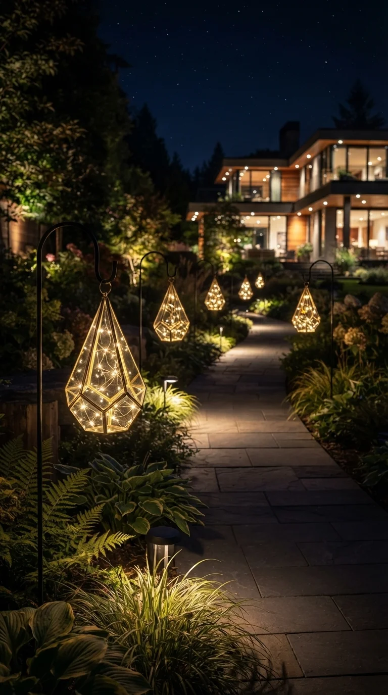11. Geometric Prism Ornaments