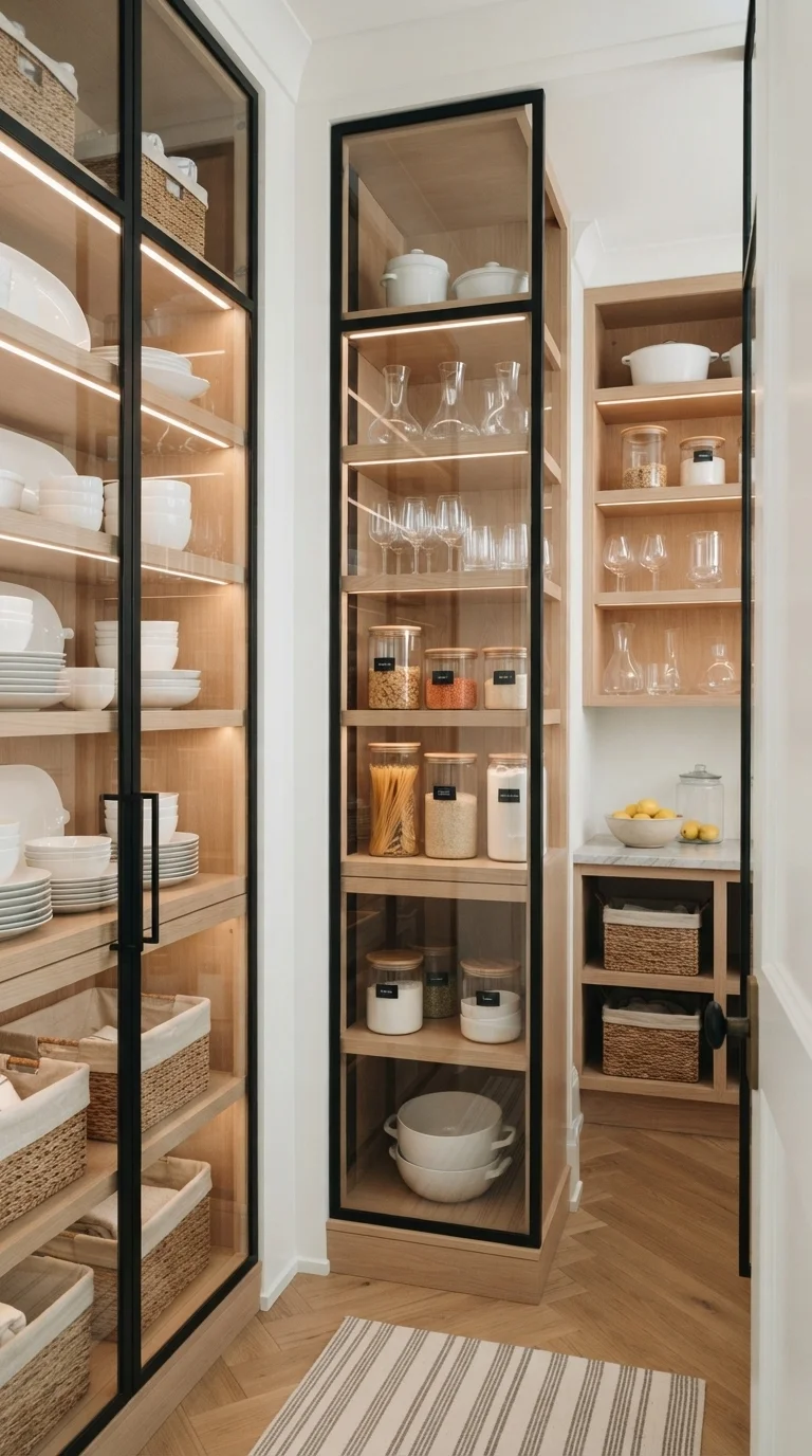 11. Glass-Fronted Cabinetry