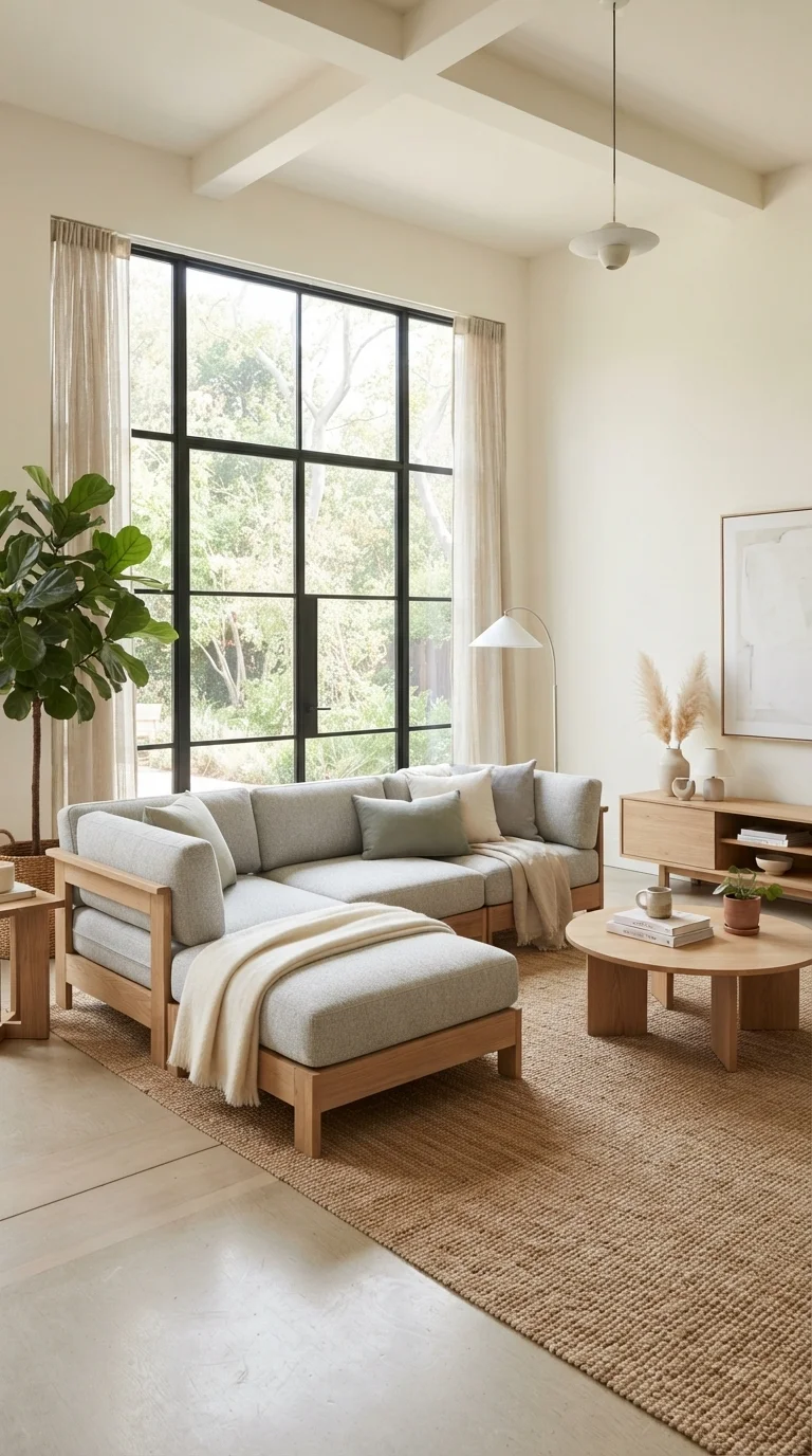 11. Modular Wooden Sectionals