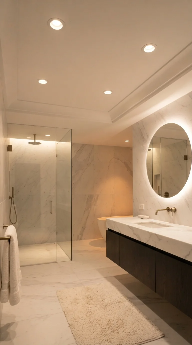 11. Recessed Ceiling Lighting with Dimmers