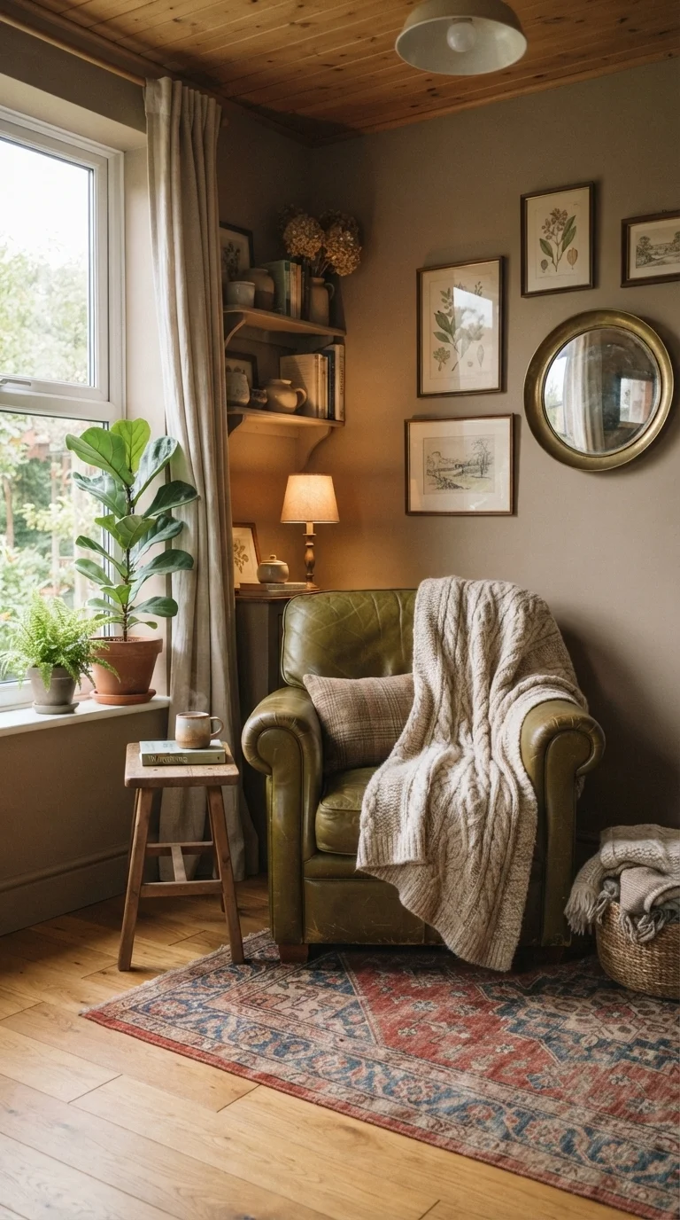 11. Warm Taupe and Olive Green