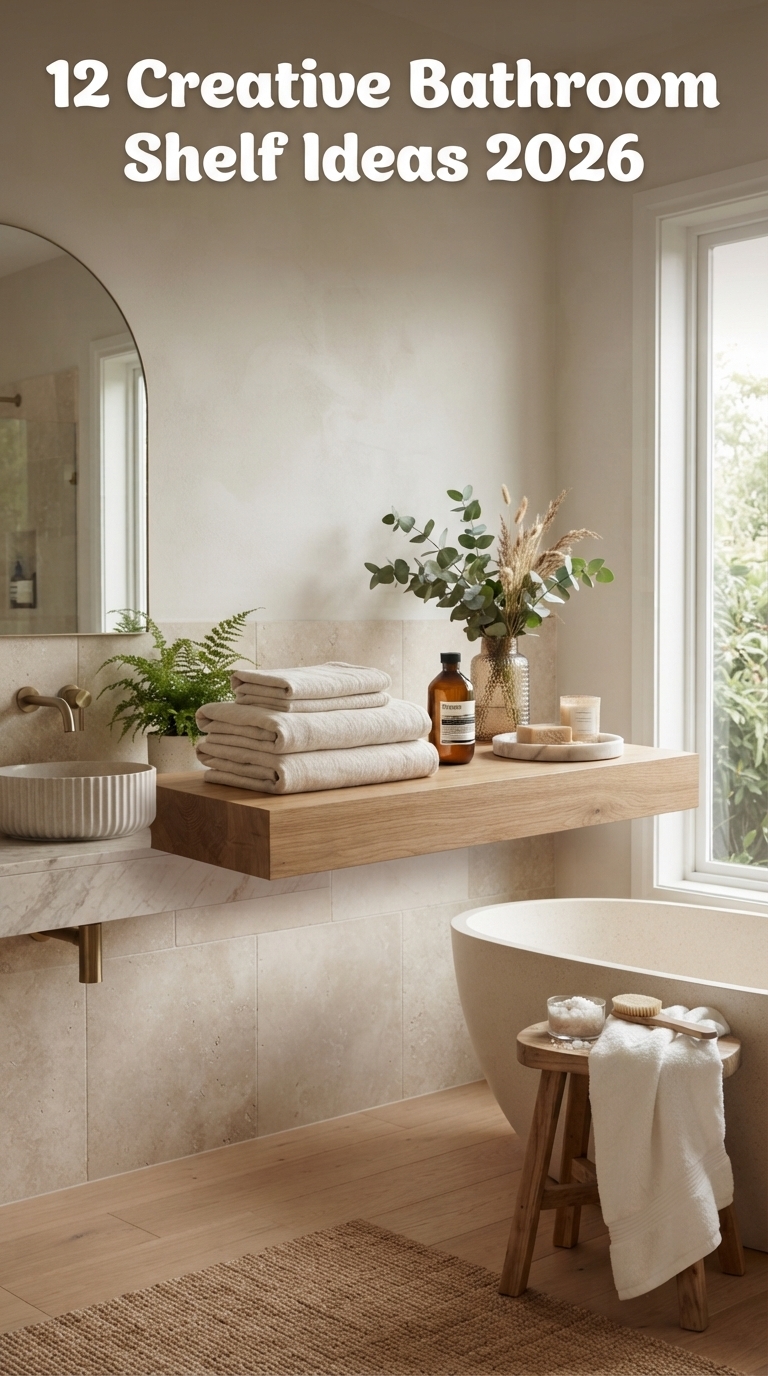 12 Creative Bathroom Shelf Ideas 2026
