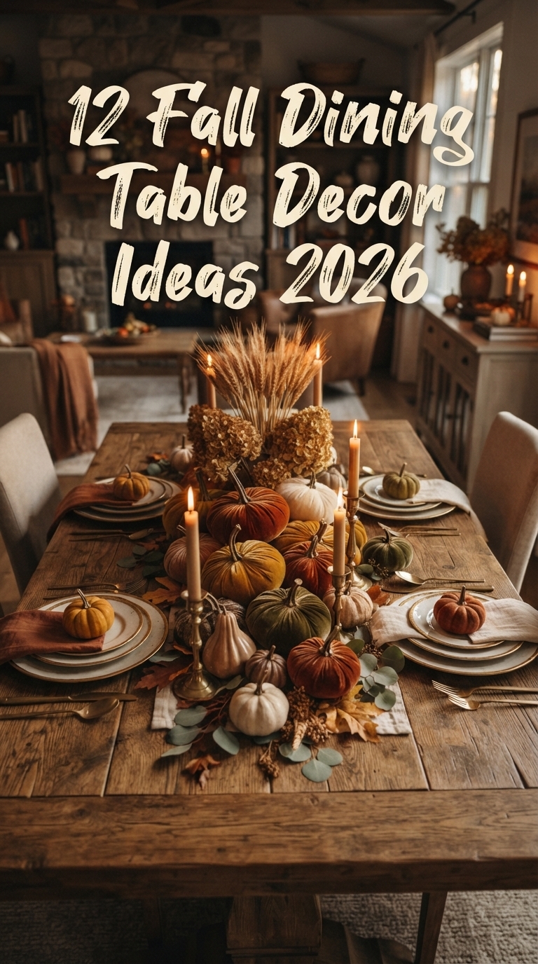12 Fall Dining Table Decor Ideas 2026