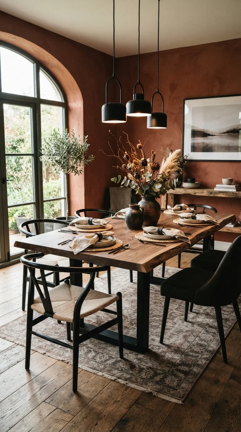 2. Earthy Tones and Raw Material Textures