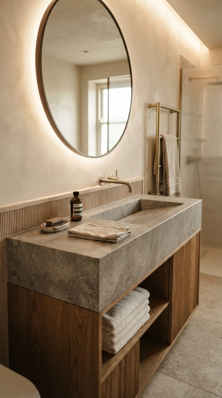 2. Integrated Stone Basin Sculptures