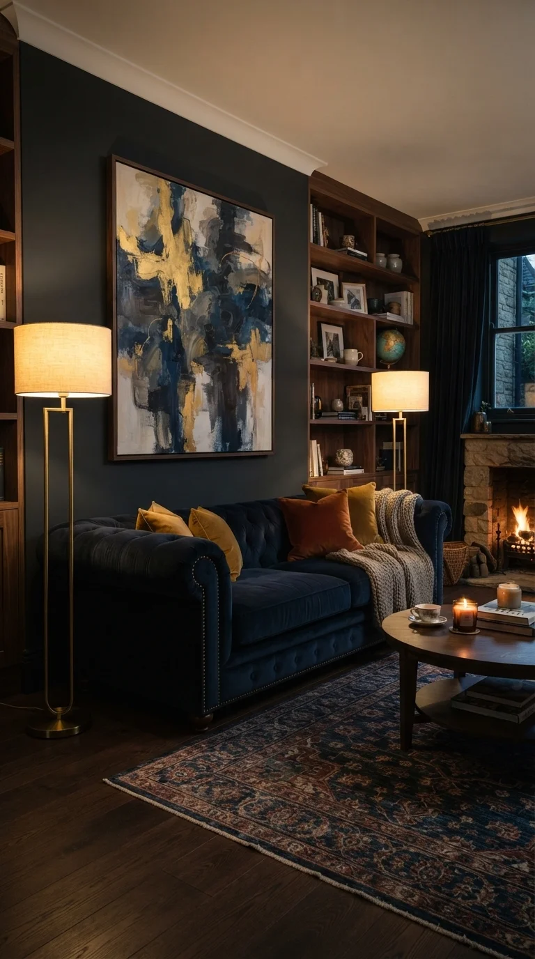 10 Classy Living Room Ideas 2026 Luxe Interior Design 2. Rich Jewel-Tone Velvet Statements