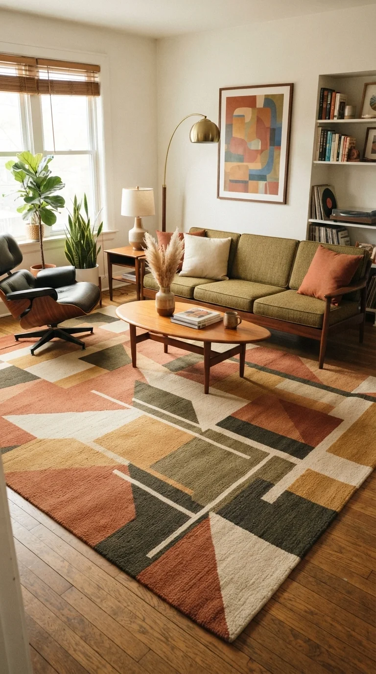 3. Earth-Tone Geometric Patterns