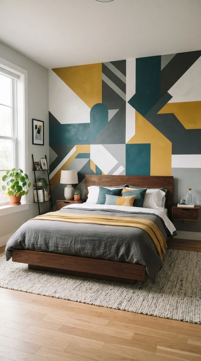 3. Geometric Mural Focal Points