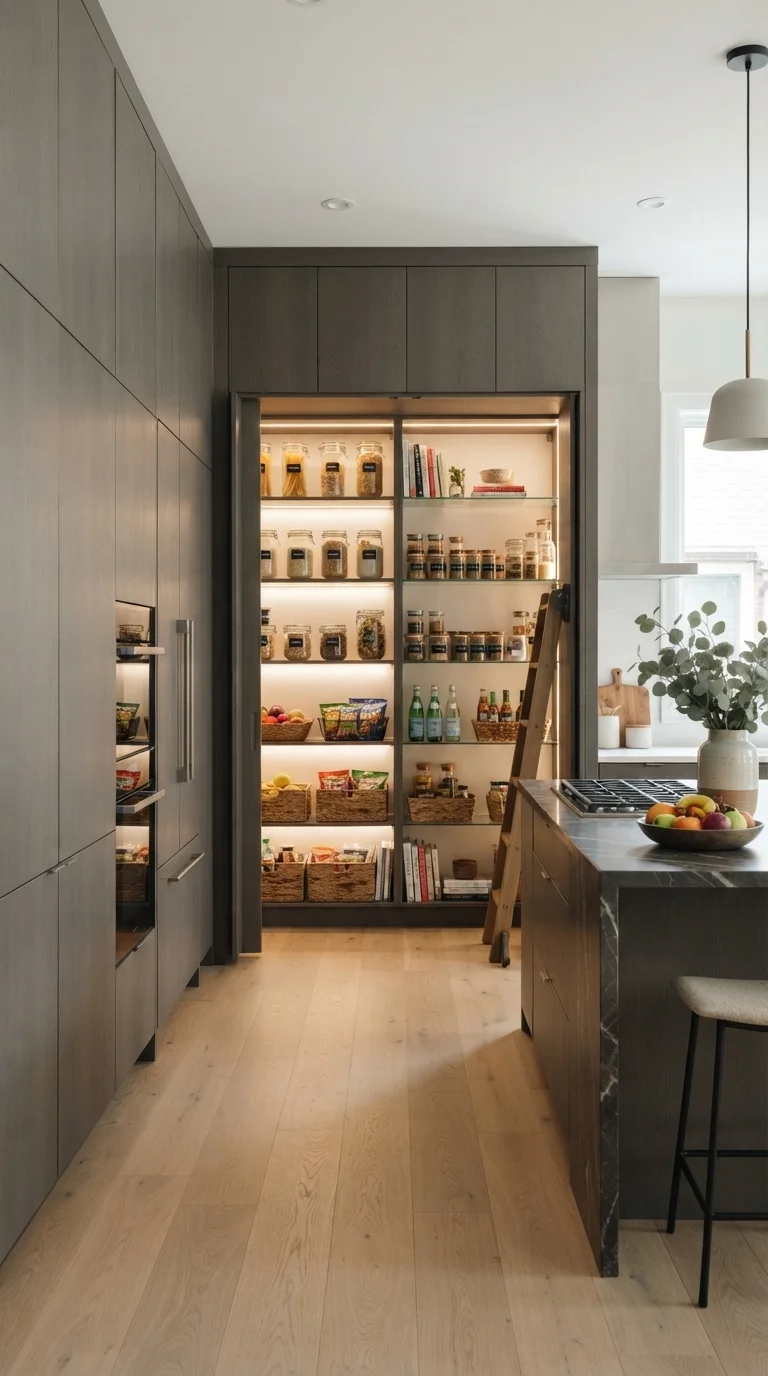 12 Luxury Kitchen Design 2026 Modern Interiors 3. Integrated Smart Hidden Pantries