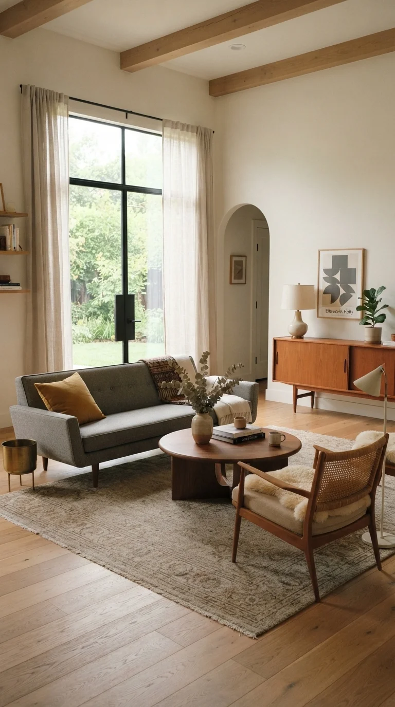 10 Apartment Living Room Ideas 2026: Cozy & Stylish 3. Low-Profile Furniture for Airy Vibes